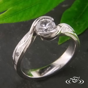 Half Wrap Hand Engraved Ring
